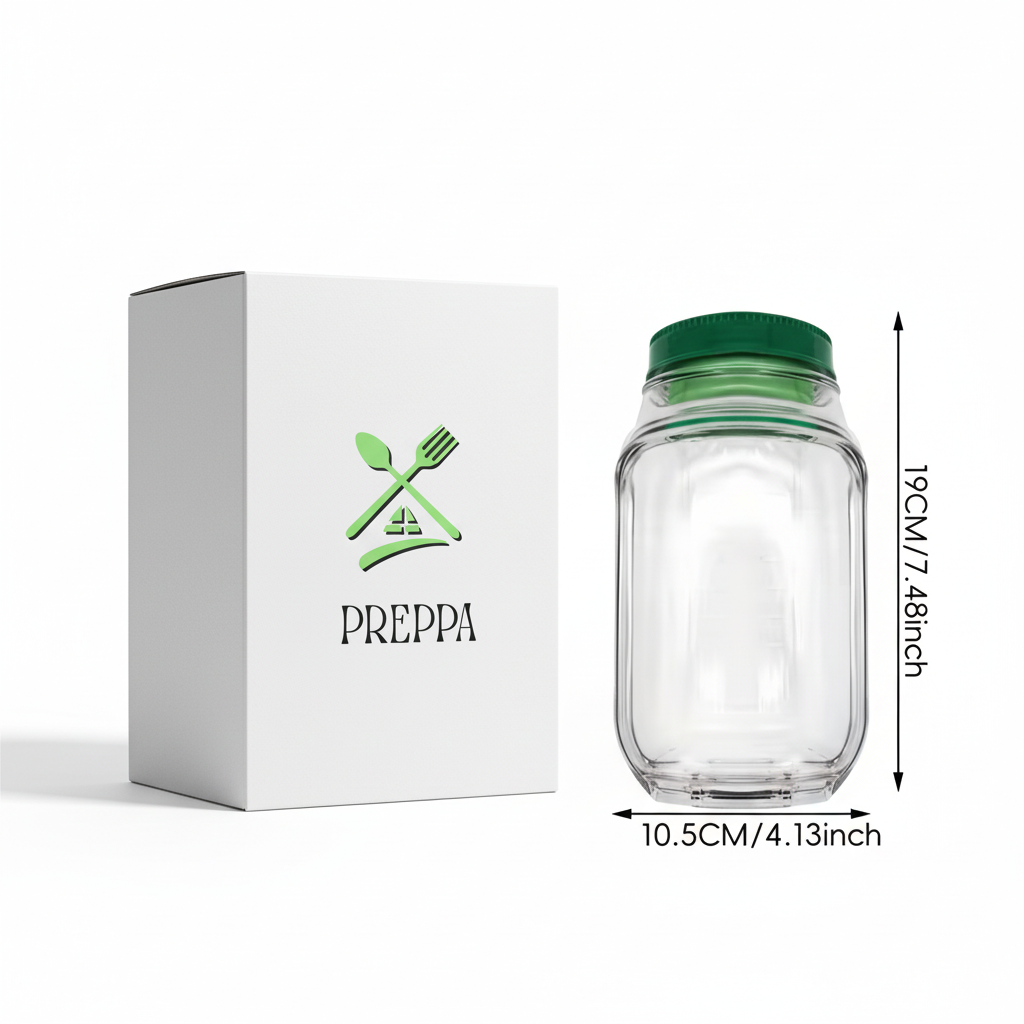 Preppa Salad Jar with Proper Packaging
